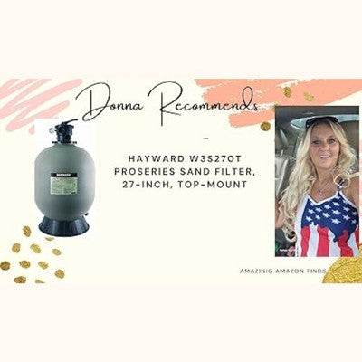  Hayward Pro Series Sand Filter, 27 Inch, With Top Mount 2 Inch Multiport Valve