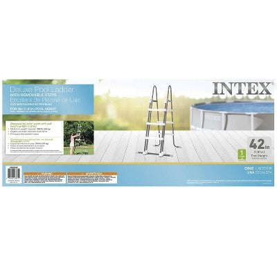  Intex Deluxe Pool Ladder With Removable Steps For 42in & 36in Depth Pools