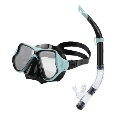  Hawaii Divers Beluga Jr Snorkel Combo – Turquoise/Black | Ages 8+
