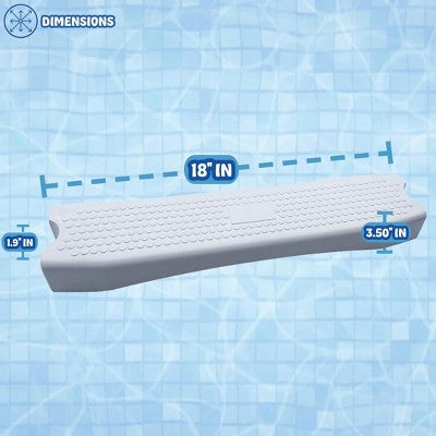  Poolzilla 18’’ Pool Ladder Step, Universal Swimming Pool Replacement Ladder Steps