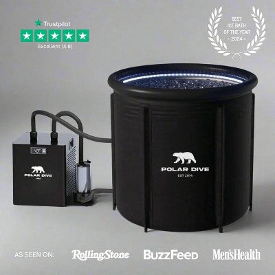  Polar Dive USA Portable Ice Bath Tub In Black