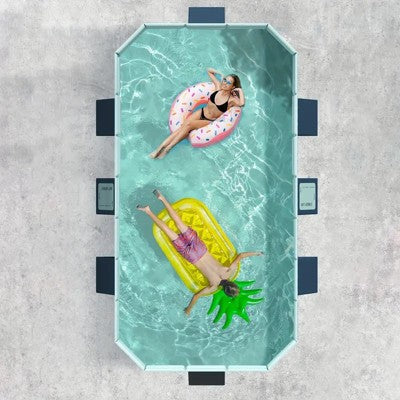  Dexmalle 2.6m PVC Folding Pool (not Inflatable) Bathes And Cools In Summer