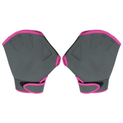  Unique Bargains Swimming Diving Training Resistance Webbed Paddle Aquatic Gloves 1 Pair