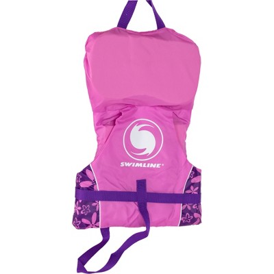  Swimline Infant USCG Approved Swimming Vinyl Life Vest With Handle - Pink - XS