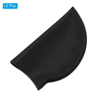  Unique Bargains Silicone Waterproof Non-Slip High-Stretch Swim Caps 2 Pcs