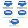  Racxily Inflatable Swimming Pool 244*63 Inch, Butterfly Design Coil Mesh Above Ground Pool For Adults Kids, Outdoor Backyard Water Fun